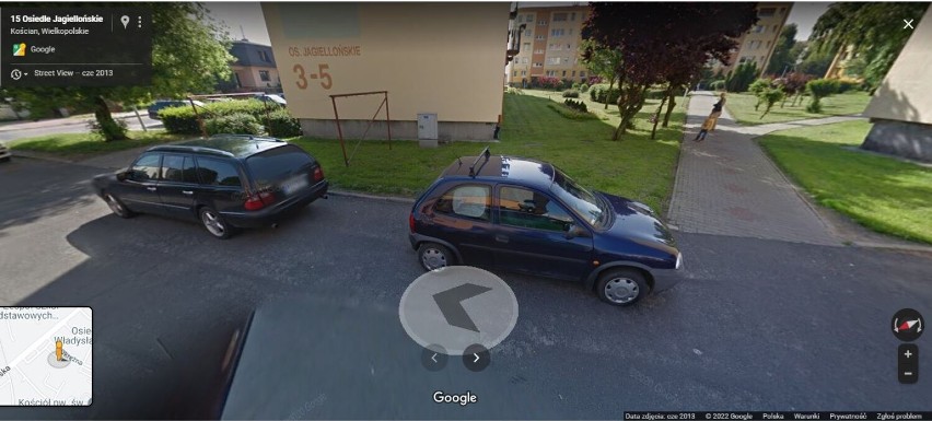 Kościan. Os. Jagiellońskie na mapach Google Street View