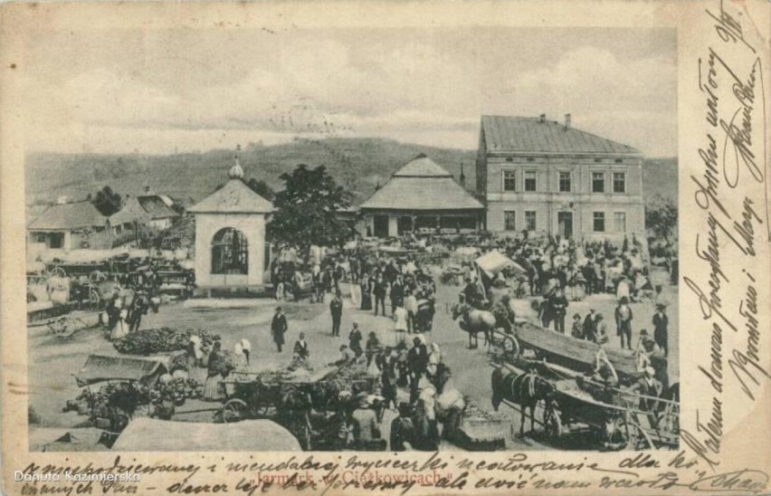 1920 , Jarmark w Cięzkowicach.