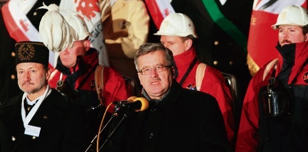 W uroczystościach rocznicowych w kop. Wujek wziął udział prezydent Bronisław Komorowski.