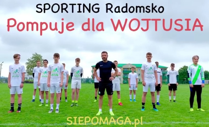 #GaszynChallenge: Piłkarze Sportingu Radomsko pompują dla Wojtusia