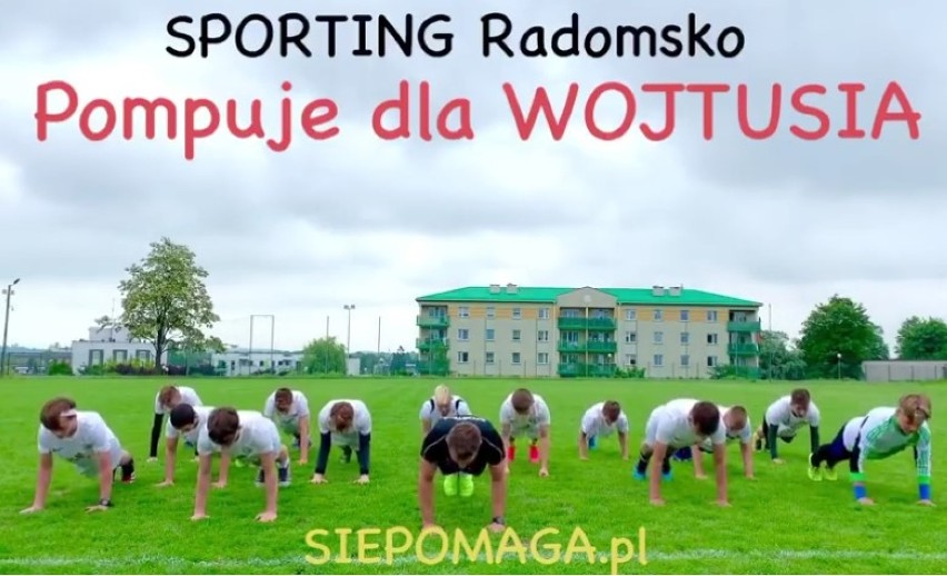 #GaszynChallenge: Piłkarze Sportingu Radomsko pompują dla Wojtusia