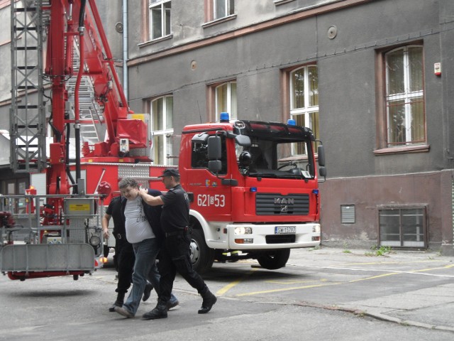 Ćwiczenia służb mundurowych w Świętochłowicach