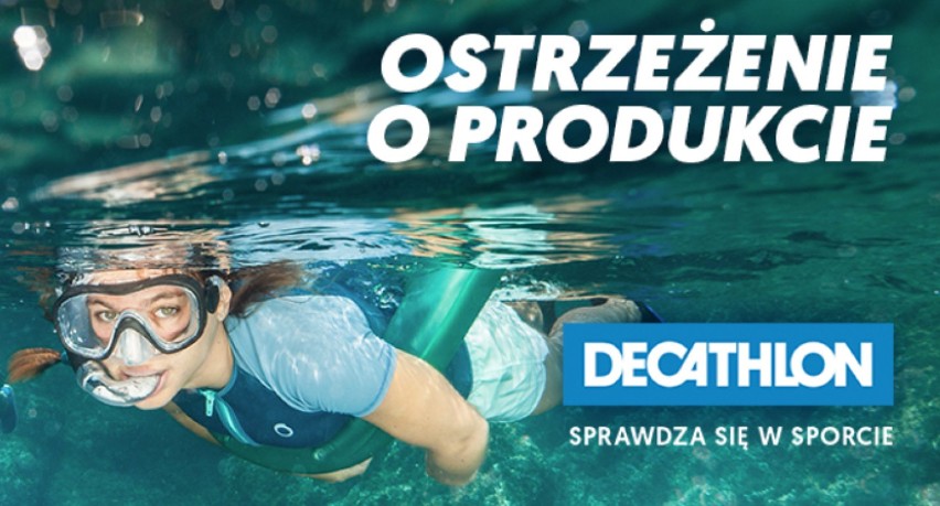 Jeżeli kupiłeś w Decathlonie ten produkt do pływania, to szybko go zwróć. Jest niebezpieczny!