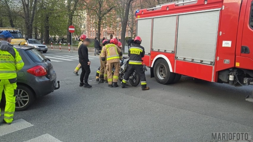 Zgłoszenie o wypadku w centrum Opola mundurowi otrzymali po...