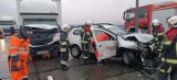Wypadek na autostradzie A4. Wielkie utrudnienia na obwodnicy Krakowa