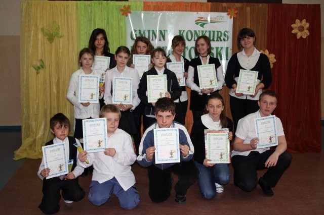 Młodzi recytatorzy spotkali się na konkursie w Łagowie 15 kwietnia