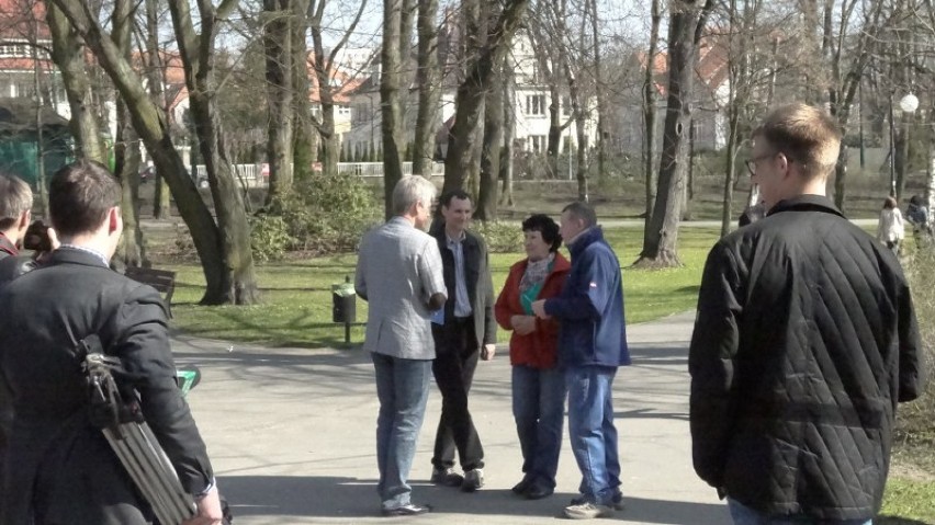 Ryszard Grobelny w parku Sołackim