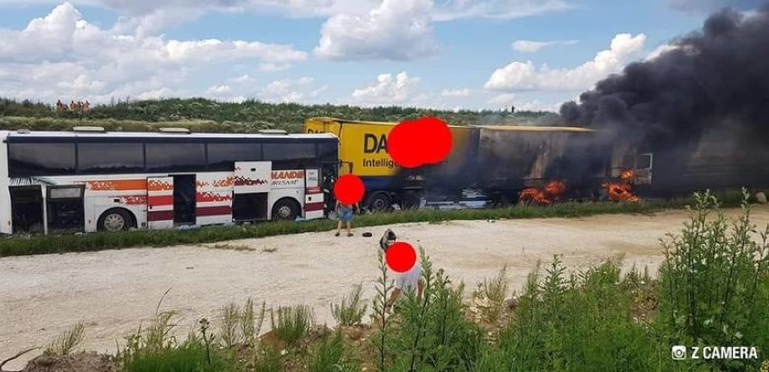 Dramatyczny wypadek na DK1 pod Częstochową