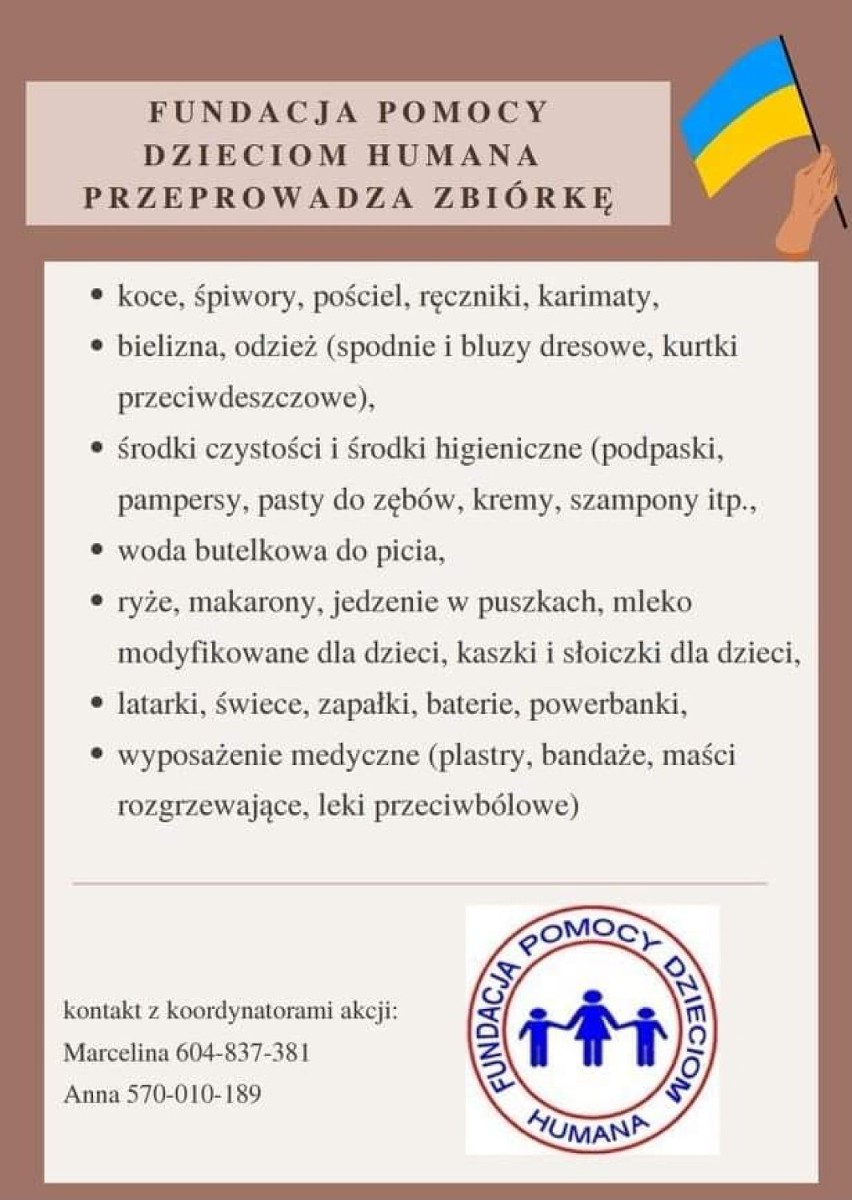 Fundacja chce pomóc ludności na Ukrainie, jak i tym osobom, które przybywają do naszego kraju uzyskać schronienie i bezpieczny azyl