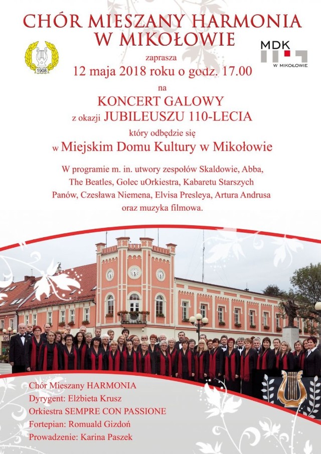 Koncert w Mikołowie: 110-lecie chóru Harmonia