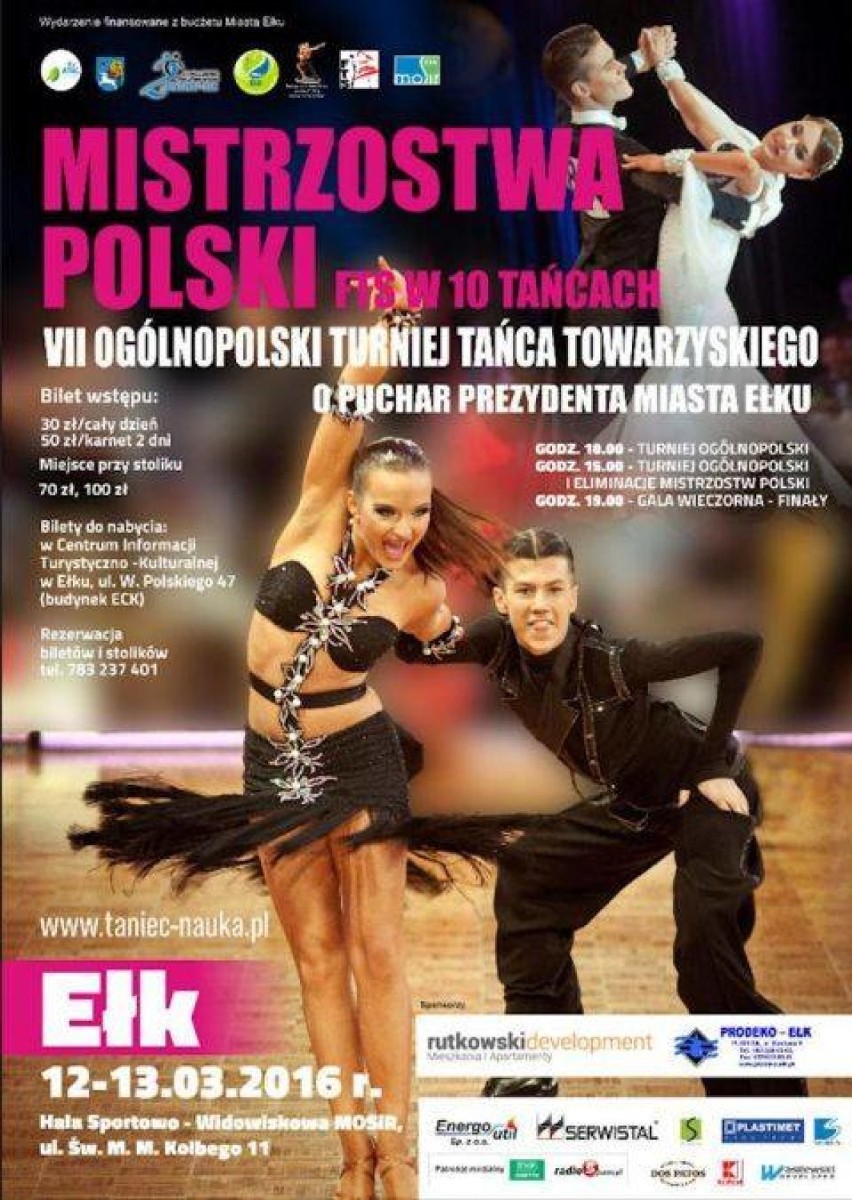 VII Ogólnopolski Turniej Tańca Towarzyskiego w Ełku
