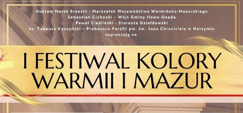 I Festiwal Kolory Warmii i Mazur w Narzymiu - zaproszenie