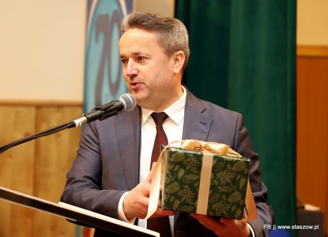 Burmistrz Leszek Kopeć podczas uroczystości jubileuszowych. Więcej na kolejnych slajdach >>>