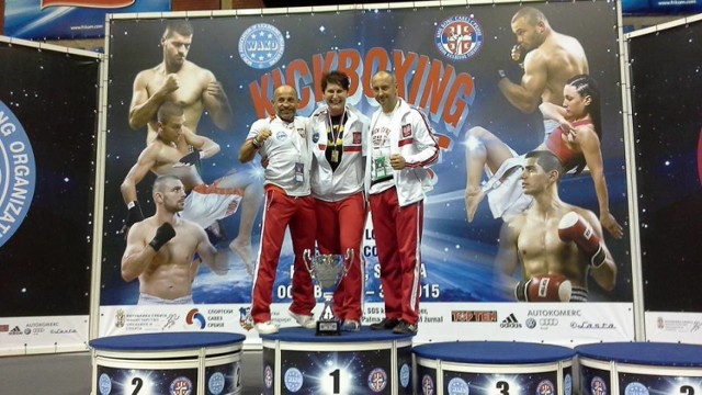 Paulina Bieć, 5-krotna mistrzyni świata, z trenerami Tomaszem Skrzypkiem i Tomaszem Mamulskim