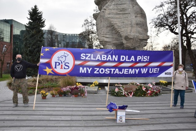 "Szlaban dla PiS". Opolanie manifestowali poparcie dla pozostania Polski w Unii Europejskiej