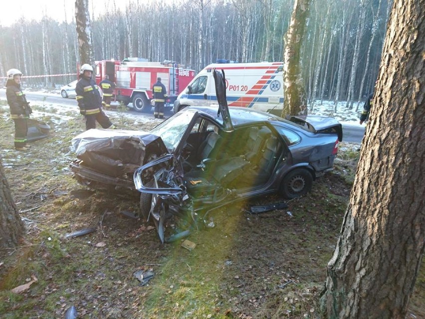 Wypadek na trasie Brzeźnica - Budy