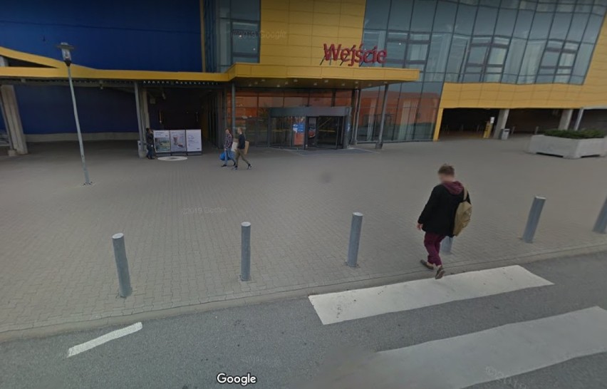 Kamery Google Street View na parkingu Ikei i Alei Bielany