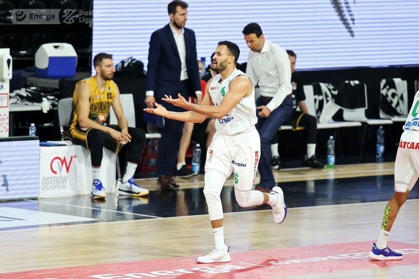 Koszykarze Enei Zastalu BC Zielona Góra w finale play off...