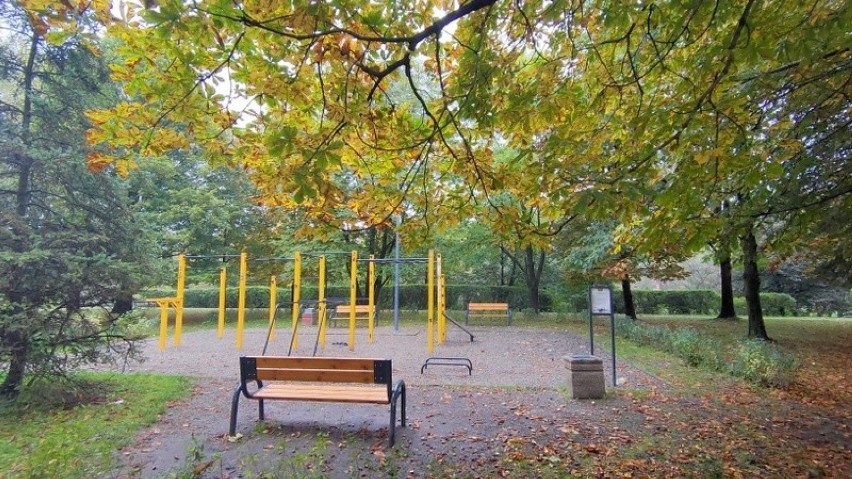Park Hallera w Dąbrowie Górniczej w jesiennym klimacie...