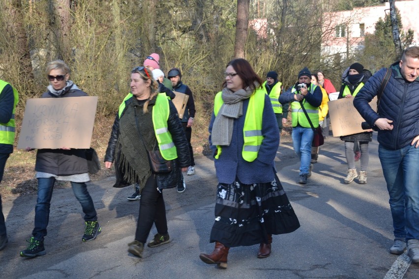 Mierzeja Wiślana. Mieszkańcy protestowali przeciwko przekopowi [ZDJĘCIA, WIDEO]