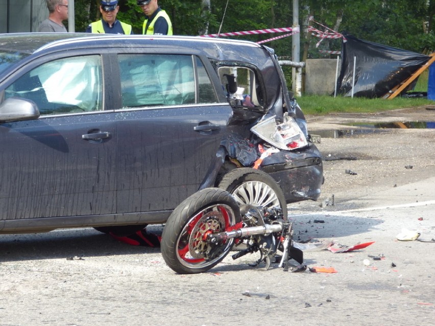 Gmina Chojnice. Śmiertelny wypadek motocyklisty