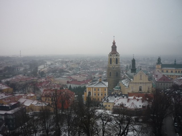 Panorama miasta widziana z wieży zamku