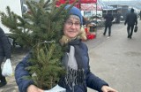 Na targowisku miejskim w Starachowicach rozdawano darmowe drzewka świąteczne. Mieszkańcy bardzo zadowoleni z choinek