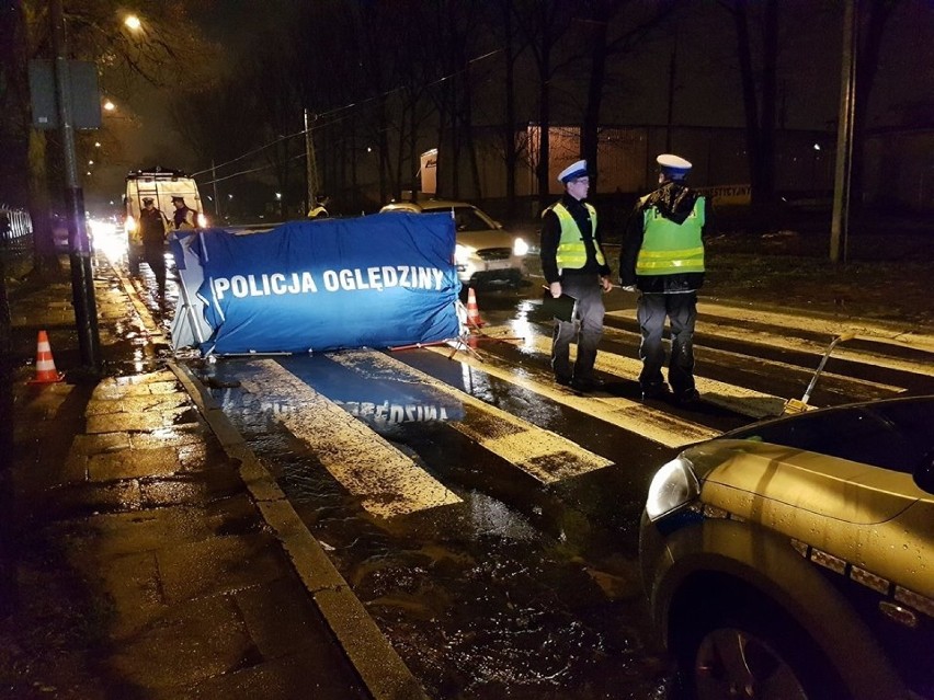 Śmiertelne potrącenie na pasach na Srebrzyńskiej w Łodzi