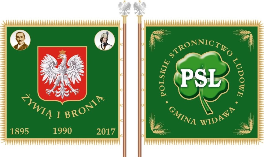 Powiatowe Święto Ludowe w Widawie z odnowionym sztandarem