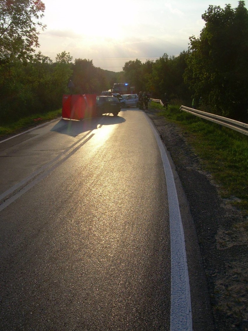 Czołowe zderzenie pod Mstowem. Jedna ofiara śmiertelna