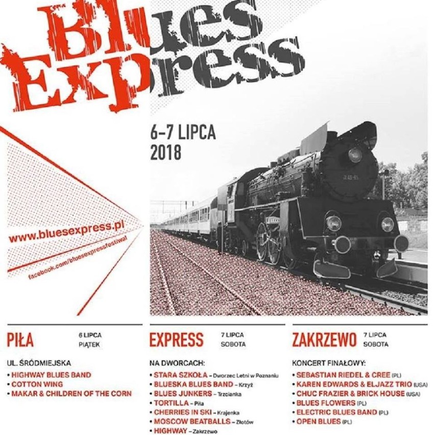 BLUES EXPRESS
Dworzec Letni w Poznaniu
Sobota, 7 lipca,...