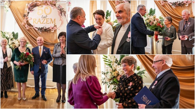 Uroczystość Złotych Godów odbyła się w niedzielę w Domu Ludowym w Radlnej. Jubilaci odebrali Medale za Długoletnie Pożycie Małżeńskie
