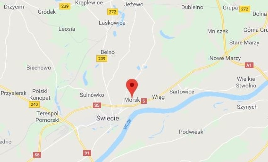 Trzy samochody zderzyły się w miejscowości Morsk. Trzy osoby...