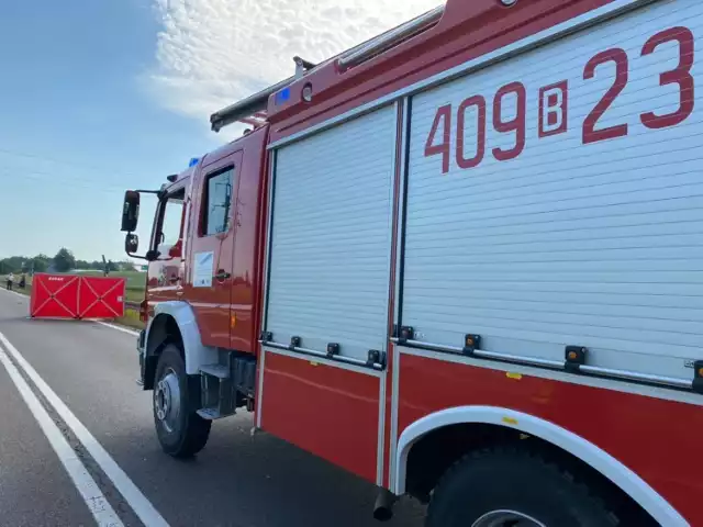 Bargłów Dworny. Wypadek śmiertelny motocyklisty. Mężczyzna zginął podczas wyprzedzania