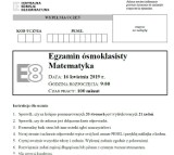 Egzamin ósmoklasisty 16.04.2019 r. Matematyka - ARKUSZE CKE i ODPOWIEDZI. Test 8-klasisty z matematyki [klucz do zadań, arkusze]