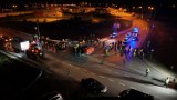 Spontaniczny rolniczy protest zorganizowano w powiecie poddębickim. Na parę godzin zablokowano wjazd i wyjazd z autostrady A2 ZDJĘCIA, FILM