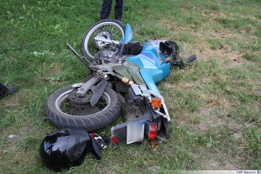 23-letni motocyklista uderzył w gazowy słupek i zmarł w szpitalu [zdjęcia]