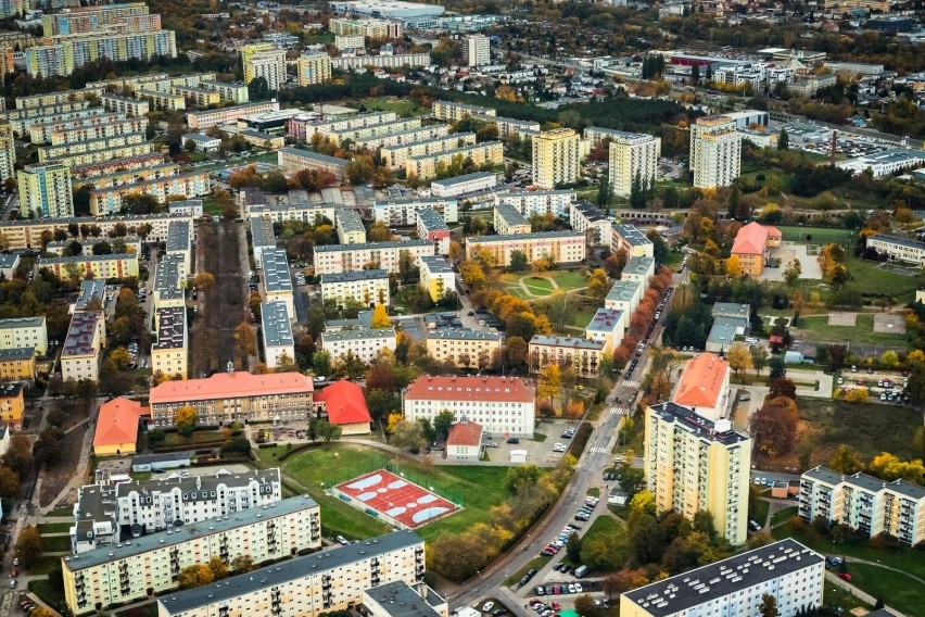 17.10.2019 bydgoszcz miasto z lotu ptaka . fot: tomasz...