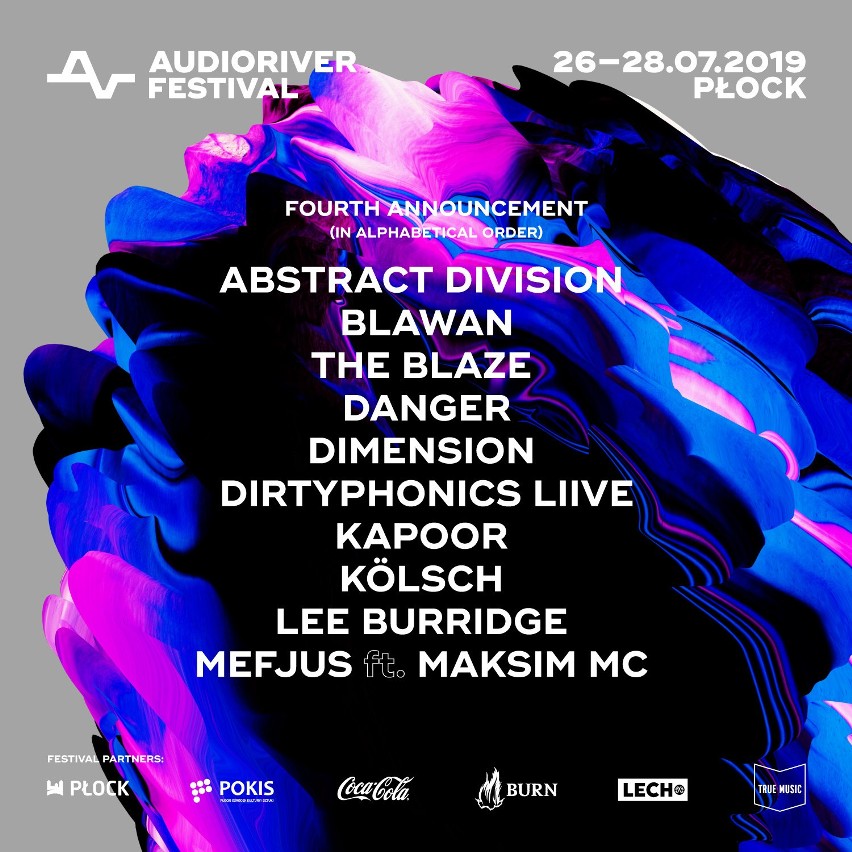 Znamy kolejnych artystów, którzy wystąpią na festiwalu Audioriver 2019