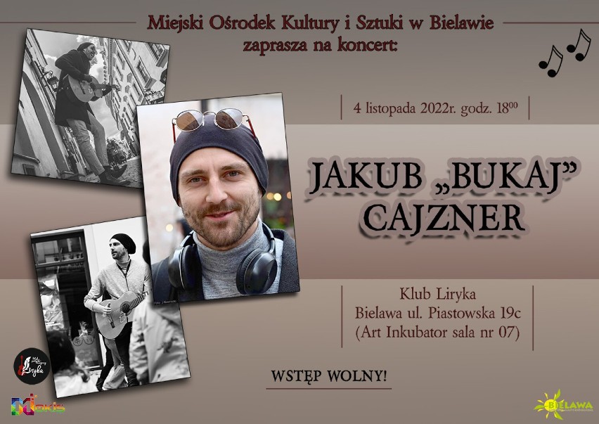 Co? Koncert w klubie Liryka - Jakub „Bukaj” Cajzner...