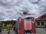 Wypadek w Milsku w powiecie zielonogórskim podczas prac polowych. Na miejscu lądował śmigłowiec LPR