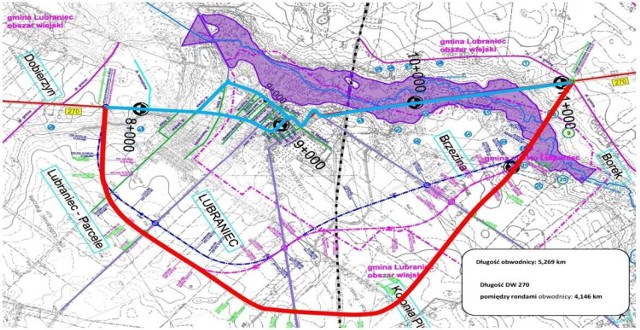 Mapka z lokalizacją obwodnicy.