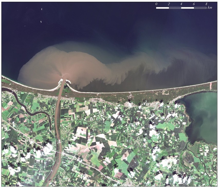 2 czerwca 2019. Fala powodziowa uchodząca do Bałtyku