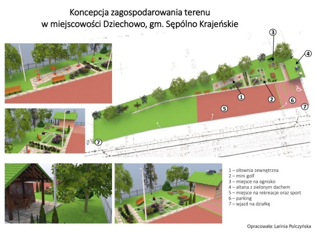 Gmina Sępólno otrzymała dofinansowanie unijne na zagospodarowanie terenu w Dziechowie na miejsce rekreacji