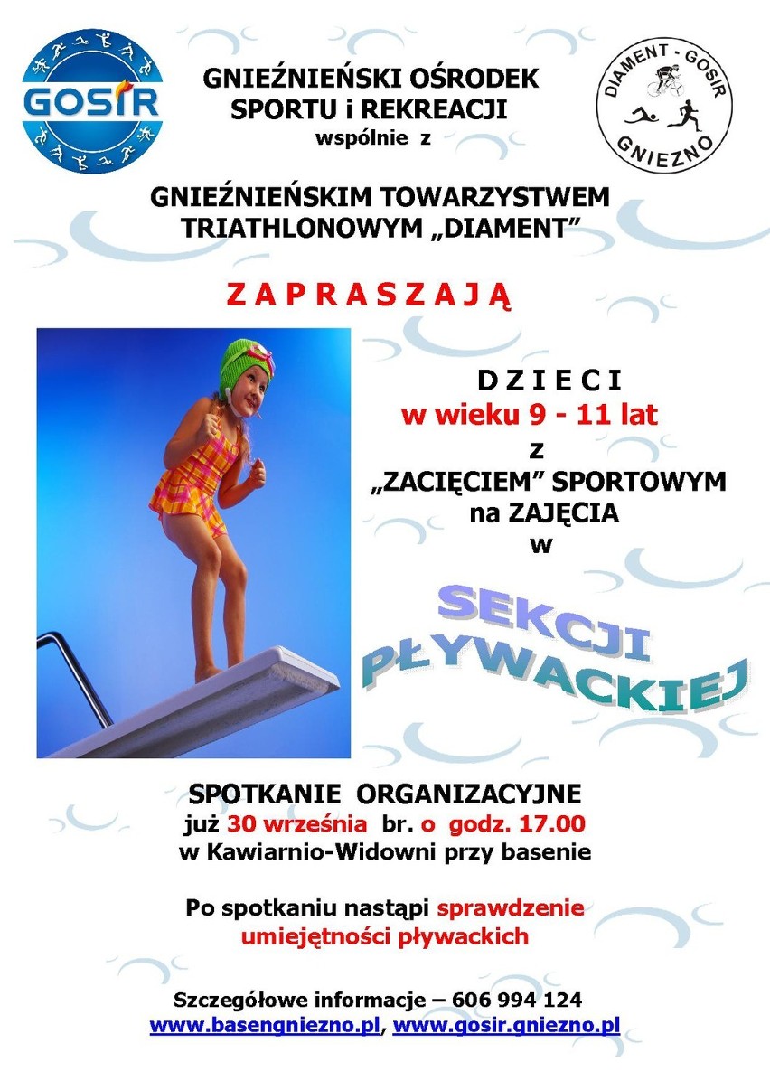 Już pod koniec września sekcja pływacka wznawia swoją...