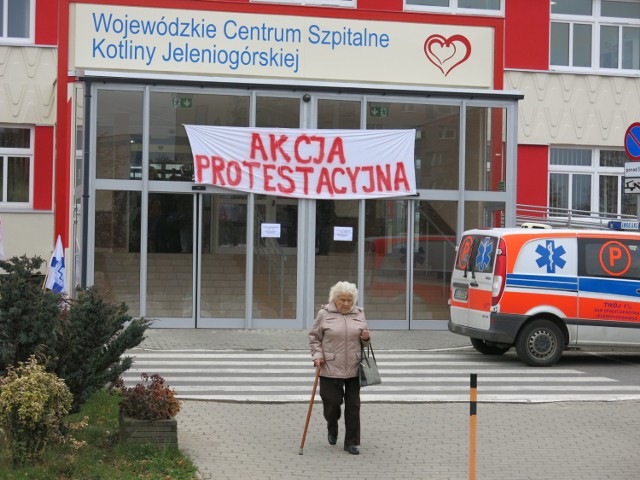 Strajk w szpitalu w Jeleniej Górze