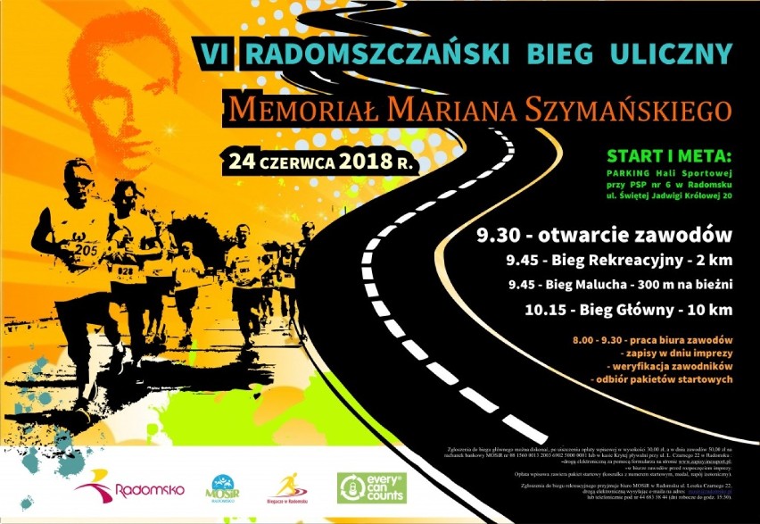 Radomszczański Bieg Uliczny Memoriał Mariana Szymańskiego już w niedzielę
