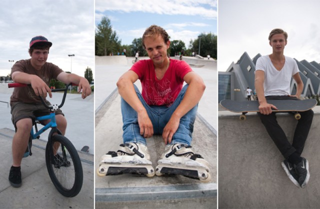 Vincent, Kamil i Kacper mówią jednogłośnie: - Skatepark w Rzeszowie jest super. FOT. PIOTR WROTNY
