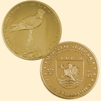Nowa moneta z drapieżnym ptakiem wybita dla Słupska
