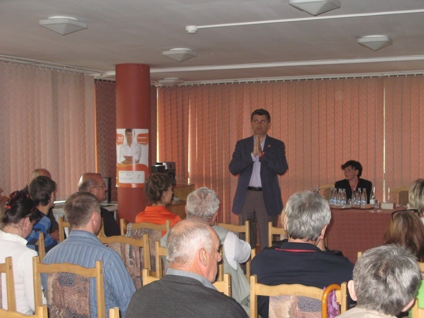 Janusz Palikot podczas wystąpienia w Zakopanem
